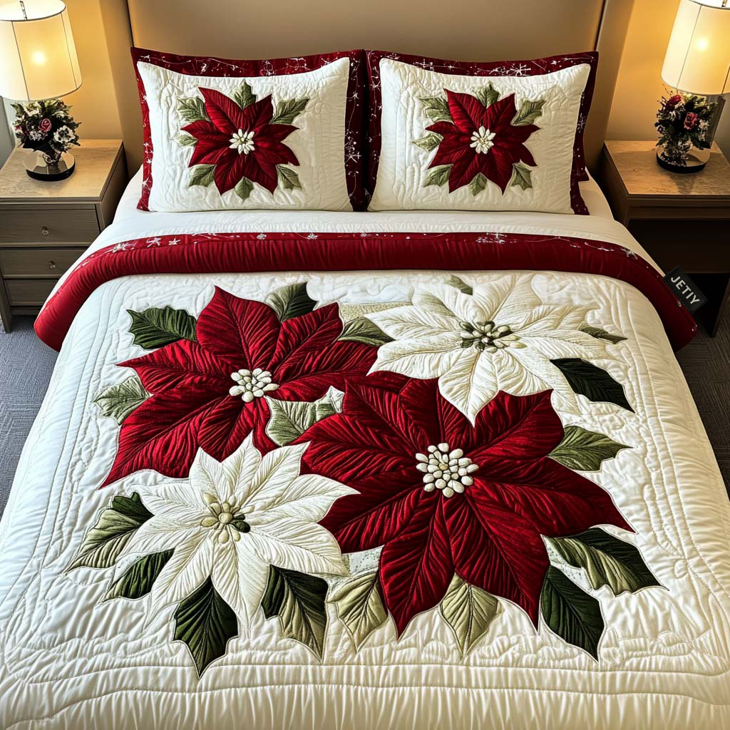 Chrismas 3-Piece Quilted Bedding Set NCU0VT61