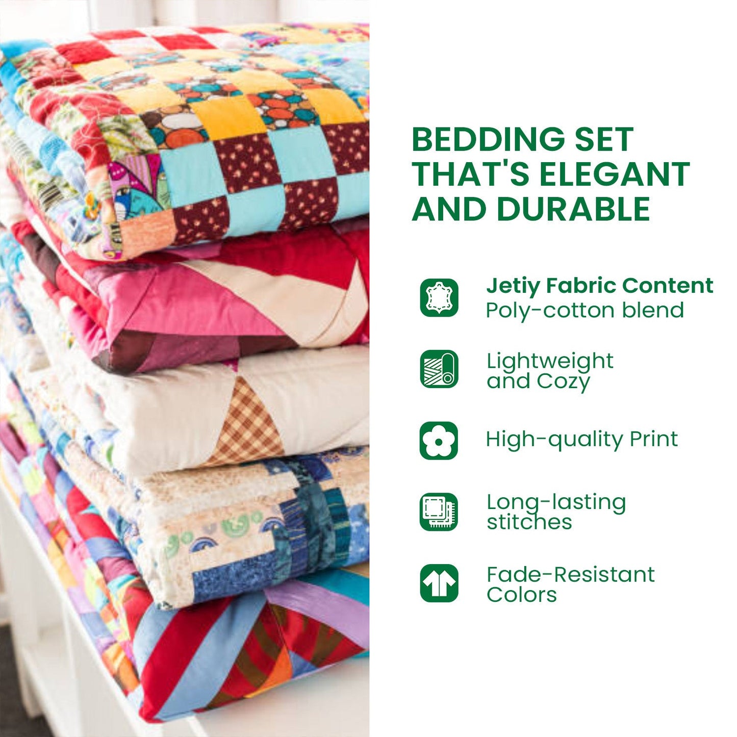 Cozy Cabin 3-Piece Quilted Bedding Set NCU0NT1844