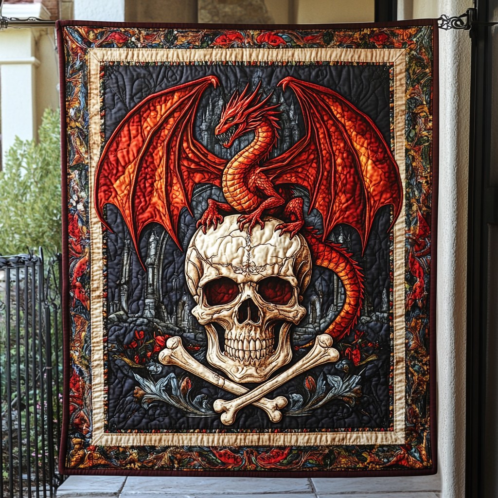 Dragon Quilted Blanket