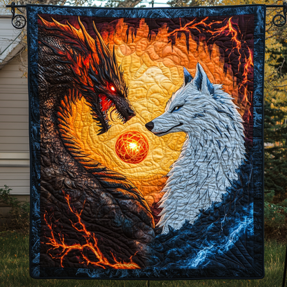 Dragon Quilted Blanket