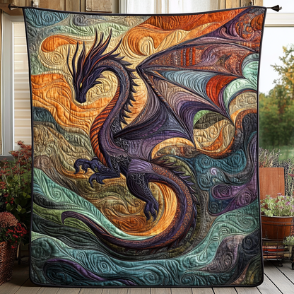 Dragon Quilted Blanket