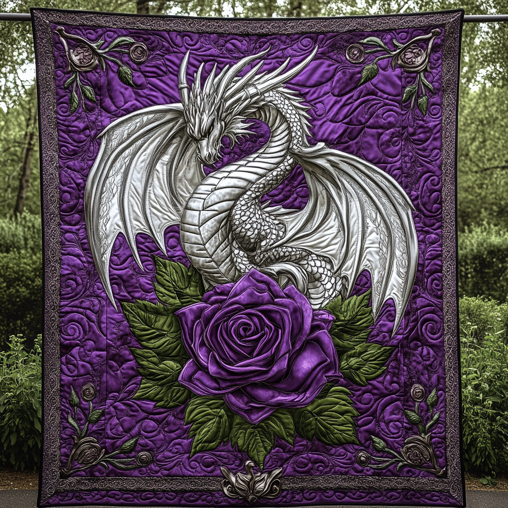 Dragon Quilted Blanket