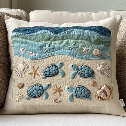 Ocean Waves Quilted Bedding Pillow Case NCU0NT2207