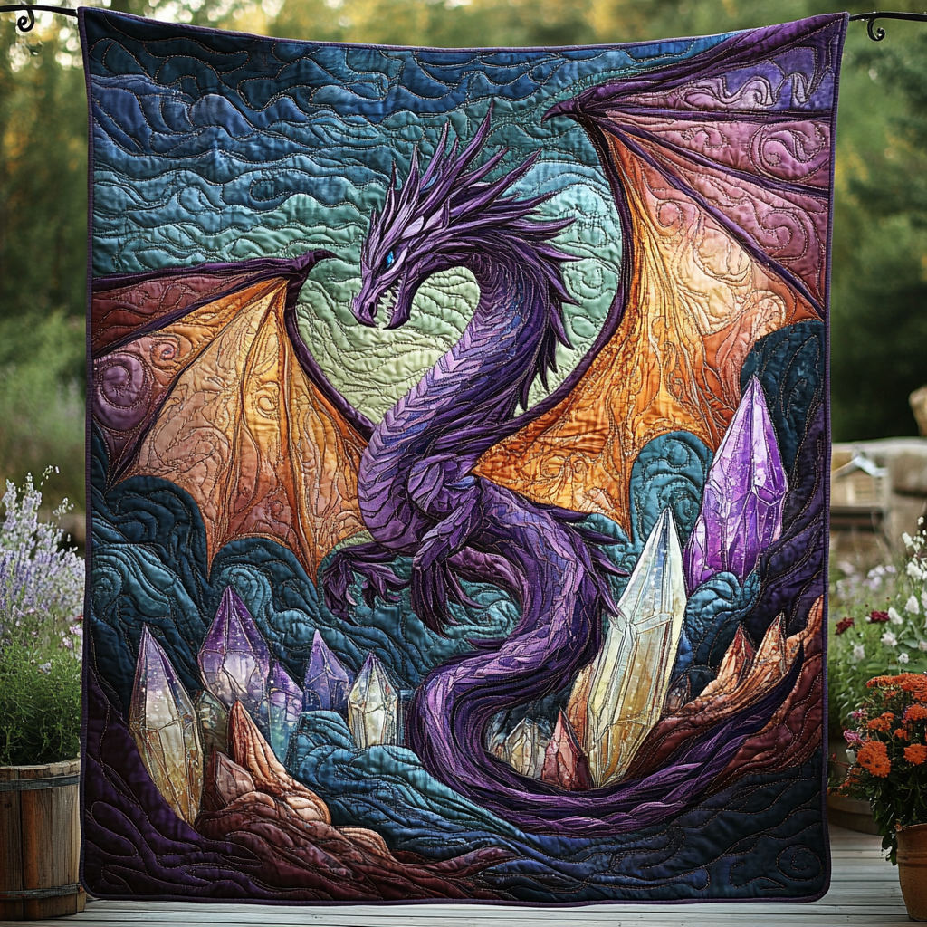 Dragon Quilted Blanket