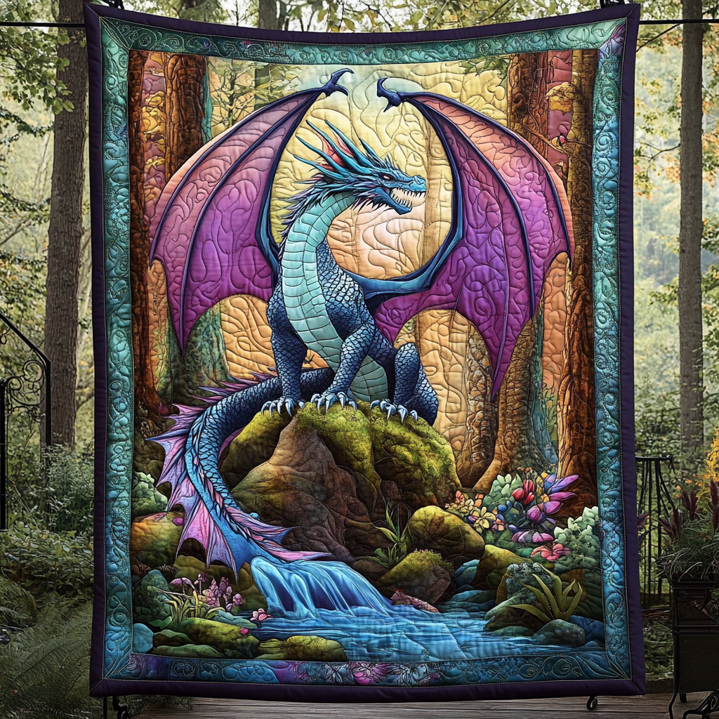 Dragon Quilted Blanket